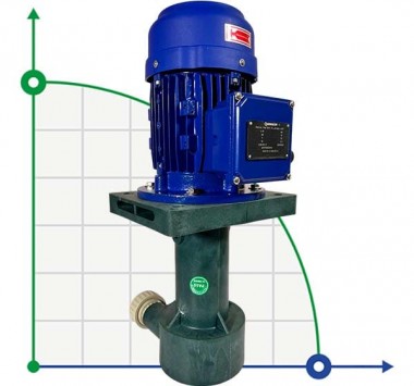 QP-25SK-1/25EF, GFRPP-0,37kW, 150L/min, 8m центробежный насос для гальваники — SP-Teploobmen
