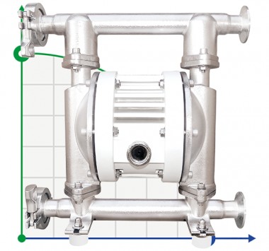 RUBY FDA 015S-W-TSS-T насос пневматический мембранный — SP-Teploobmen