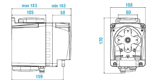 Перистальтический насос BH3-V 90-260V