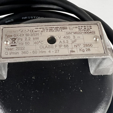 Pompa ściekowa Dreno GX-EX 50-2/220 T z rozdrabniaczem — SP-Teploobmen