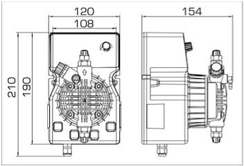 Pompa dozująca PDE DLX-MA/AD 2-20 230V/240V — SP-Teploobmen