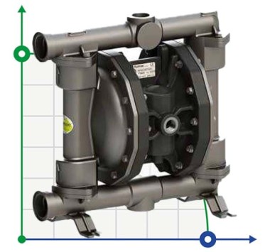 PHOENIX P250 AISI316 ATEX пневматический мембранный насос — SP-Teploobmen