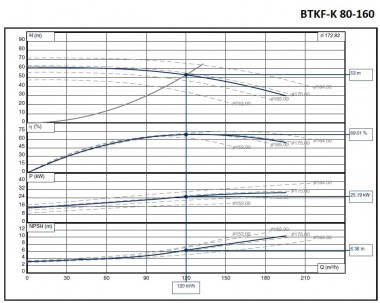 Насосный агрегат для термомасла ВTKF-K 80-160, 30 kW (3480) 60 Hz — SP-Teploobmen