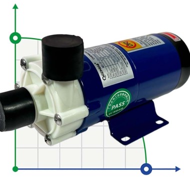 Насос для химии MD-F-201SAE-5V22AYS, PP, 16L/min, 2.4m, 220V — SP-Teploobmen