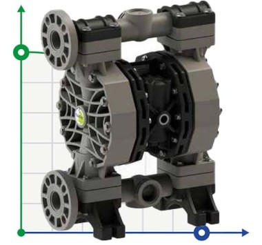 PHOENIX P400 PP HYTREL+PTFE ATEX pompa membranowa pneumatyczna — SP-Teploobmen