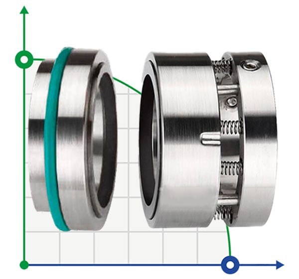 Uszczelnienie pompy R-102U 70, SIC/SIC, VITON, 304, T5A фото 1 — SP-Teploobmen