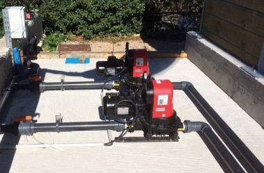 Caffini - Libellula Lib 1-2 мембранный насос с электродвигателем на раме — SP-Teploobmen