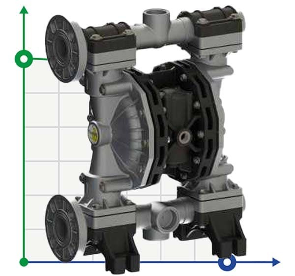 PHOENIX P400 ALU HYTREL+PTFE ATEX pompa membranowa pneumatyczna фото 1 — SP-Teploobmen