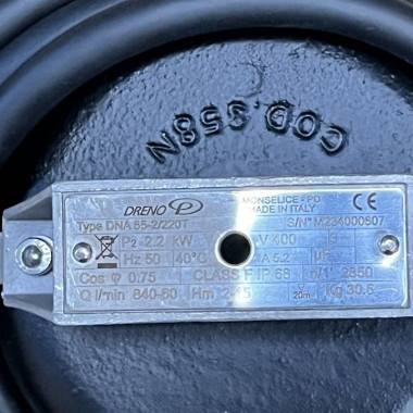 Pompa zanurzeniowa Dreno DNA 65-2/220 T z wirnikiem wirowym — SP-Teploobmen