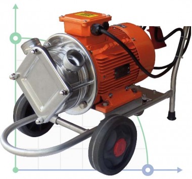 Насос для меда, сахара AlphaDynamic AD20.1/01/TR 0,55kW импеллерный на тележке — SP-Teploobmen