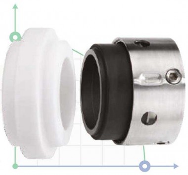 Торцевое механическое уплотнение R-8B 3.1/4, CAR/SIC, VITON, 304, AG — SP-Teploobmen