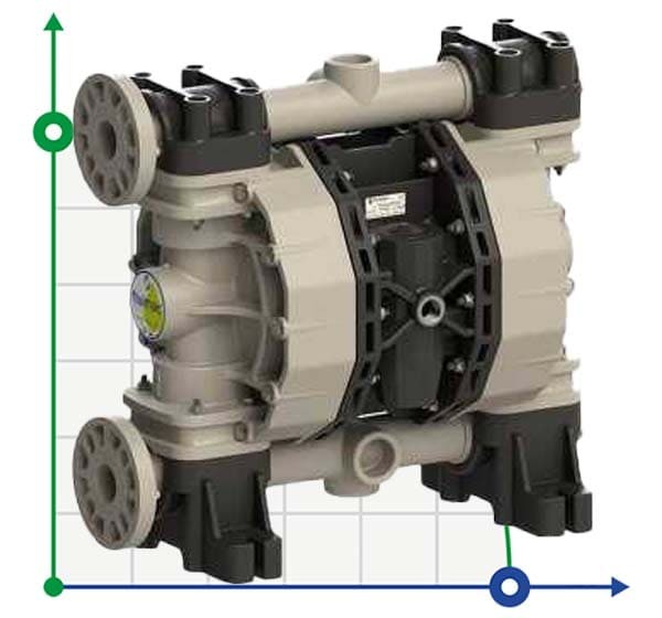 Pneumatic Membrane Pump PHOENIX P500 PP SANTOPRENE+PTFE ATEX фото 1 — SP-Teploobmen