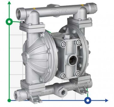 Мембранный насос с пневмоприводом DPX 10 AL/T-V — SP-Teploobmen