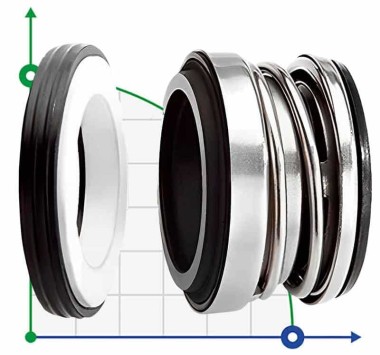 Уплотнение вала насоса R-104 16, CAR/CER, EPDM, 304 — SP-Teploobmen