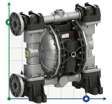 PHOENIX P500 ALU SANTOPRENE+PTFE ATEX pompa membranowa pneumatyczna — SP-Teploobmen