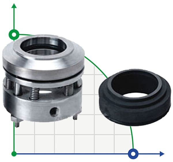 Multi-spring shaft seals R-HG202 65, SIC/CAR, VITON, 304 фото 1 — SP-Teploobmen