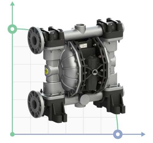 PHOENIX P700 ALU HYTREL+PTFE ATEX pompa membranowa pneumatyczna фото 1 — SP-Teploobmen