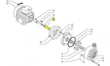 Tuleja ceramiczna D22 dla MB / Pompy IM — SP-Teploobmen