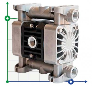 Pneumatyczna pompa membranowa BOXER 15 ALU IB15-AL-HTTAT-- — SP-Teploobmen