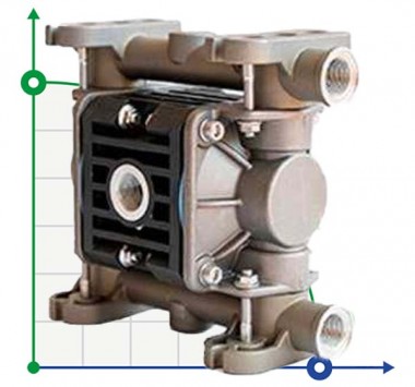 Pneumatyczna pompa membranowa BOXER 15 AISI316 IB15-A-HTTAT-- — SP-Teploobmen