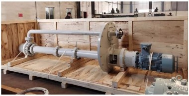 Półzanurzalna pompa chemiczna VS4-Z150-200, 3M z silnikiem Siemens 110kW — SP-Teploobmen