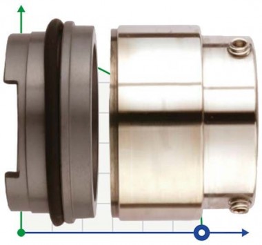 Уплотнение Grundfos Sarlin R-706SP 25, SIC/SIC, VITON, 304 — SP-Teploobmen