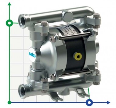 Пневматический мембранный насос SEKO Duotek AF18 AISI316 — SP-Teploobmen
