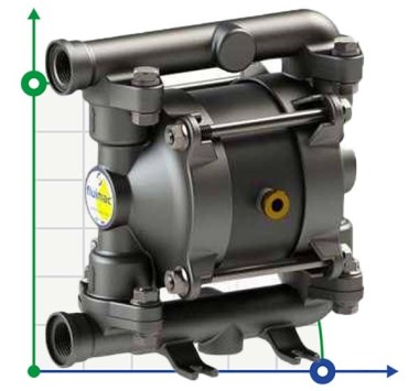 PHOENIX P18 AISI316 ATEX пневматический мембранный насос — SP-Teploobmen