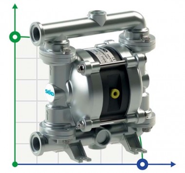 Пневматический мембранный насос SEKO Duotek AF30 AISI316 — SP-Teploobmen