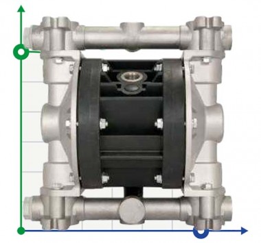 Pneumatyczna pompa membranowa BOXER 50 ALUMINIUM IB50-ALHTAIT-C — SP-Teploobmen