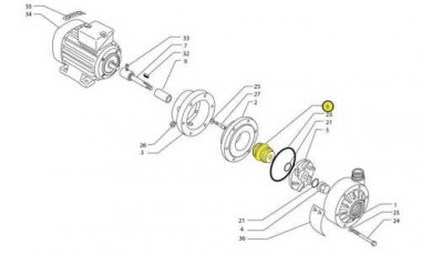 Uszczelnienie mechaniczne dla MB 80/140, VITON — SP-Teploobmen