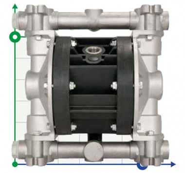 Pneumatyczna pompa membranowa BOXER 50 ALUMINIUM IB50-ALHTTLT-- — SP-Teploobmen