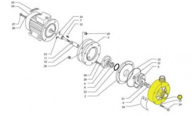 Głowica pompy CF 110/120/130/140, PP — SP-Teploobmen