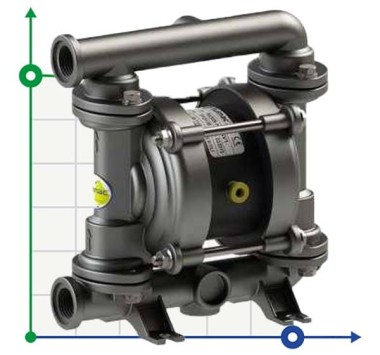 PHOENIX P30 AISI316 ATEX пневматический мембранный насос — SP-Teploobmen