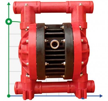 RUBY 025P-P-TPT-F насос пневматический мембранный — SP-Teploobmen