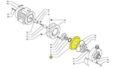 Uszczelnienia kołnierzowe dla pomp PP MB 120/130 (TL) — SP-Teploobmen