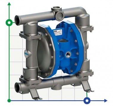 Пневматический мембранный насос SEKO Duotek AF100 AISI316 — SP-Teploobmen