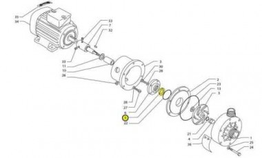 Lepki uszczelnienie D.30, Viton — SP-Teploobmen
