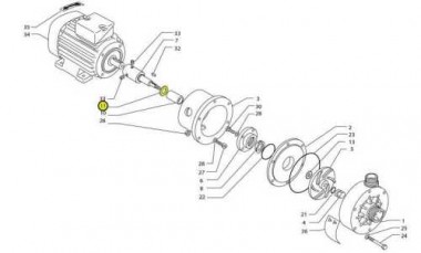 D30 spacer korpusie pompy MB — SP-Teploobmen