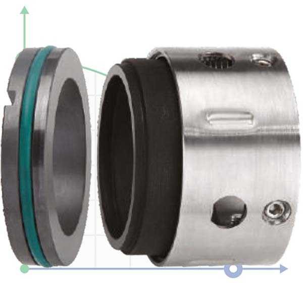 Торцевое механическое уплотнение R-8U 3.1/8, CAR/SIC, VITON, 304, PG