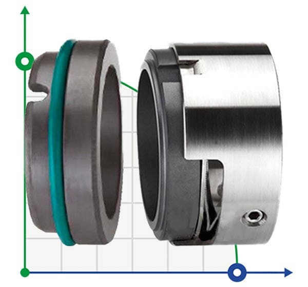 Уплотнение механическое торцевое R-M7N 24, SIC/SIC, VITON, 316, G9 фото 1 — SP-Teploobmen