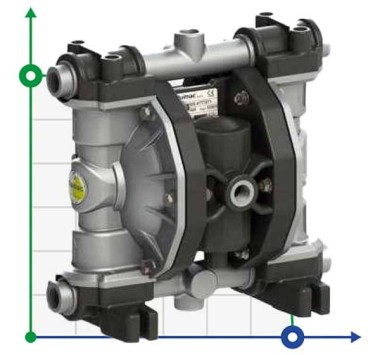 PHOENIX P65 ALU SANTOPRENE+PTFE ATEX pompa membranowa pneumatyczna — SP-Teploobmen