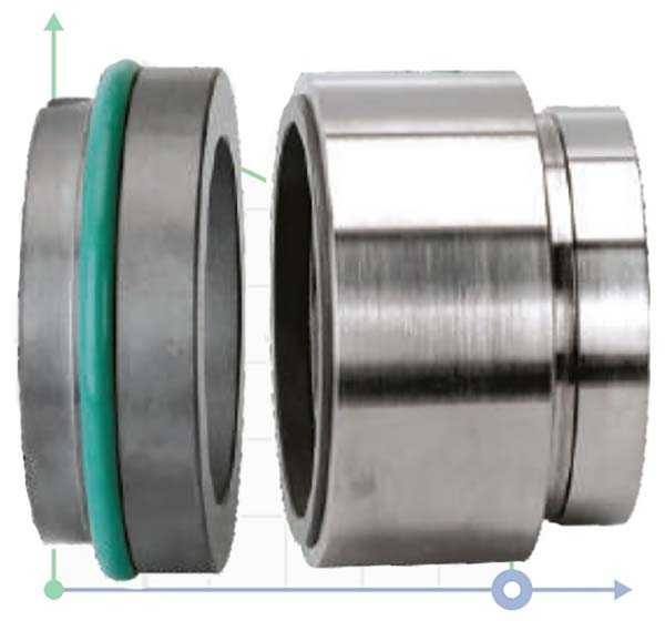 Mechanical seal R-HJ92N 24, SIC/SIC, VITON, 304, G16 фото 1 — SP-Teploobmen
