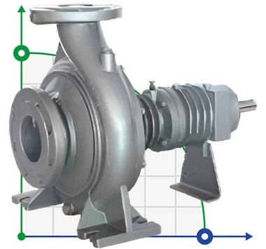 Heißölpumpe EMSE EKY 80-160, 11 kW, 2900, ohne Motor — SP-Teploobmen