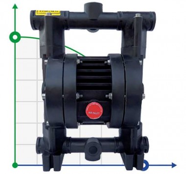 RUBY 020V-P-TVT-T насос пневматический мембранный — SP-Teploobmen