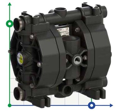 PHOENIX P100 PVDF ATEX pompa membranowa pneumatyczna — SP-Teploobmen