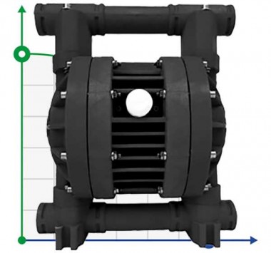 RUBY 025V-P-TVT-T Pneumatische Membranpumpe — SP-Teploobmen
