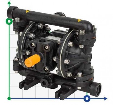 Pompa pneumatyczna membranowa DP 06 PB/T - V — SP-Teploobmen