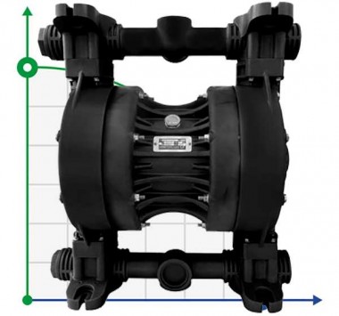 RUBY 051V-P-TVT-T Pneumatische Membranpumpe — SP-Teploobmen