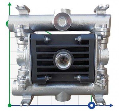 RUBY 010S-P-NTSS-T Pneumatische Membranpumpe — SP-Teploobmen